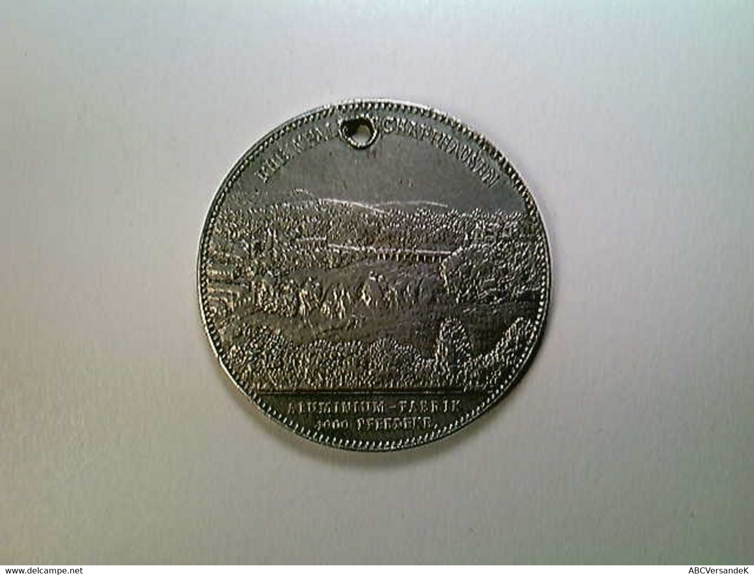 Medaille Rheinfall Schaffhausen, Aluminium-Industrie AG, Januar 1892, SELTEN! - Numismatics