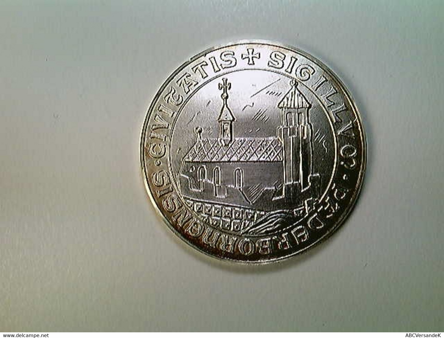 Medaille Paderborn 1650 Nach Merian, 40 Mm, 30 Gr., Silber, SELTEN! - Numismática