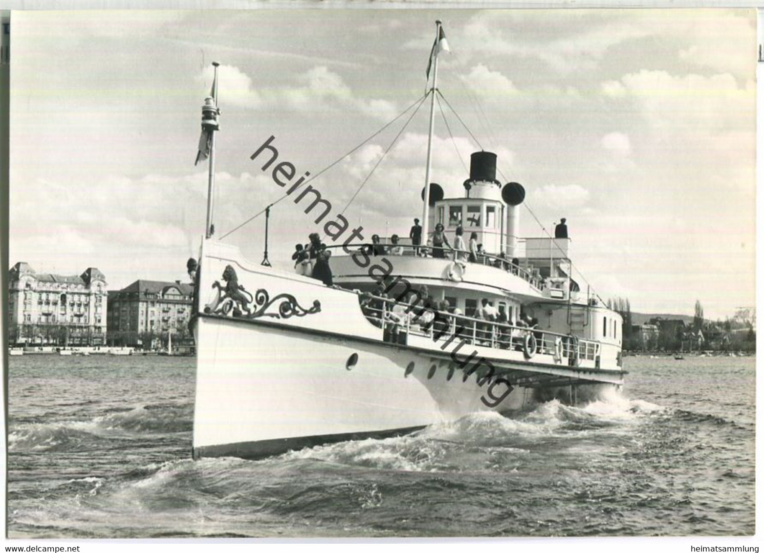 Zürichsee - D/S Stadt Zürich - Ostermontagausfahrt 1972 - Foto Peter Brandenberger Oberrieden - Oberrieden