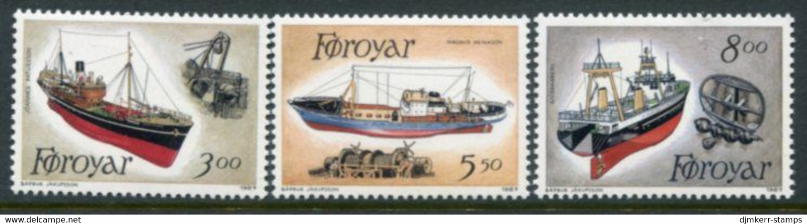 FAROE IS. 1987 Fishing Boats MNH / **.  Michel 151-53 - Faroe Islands