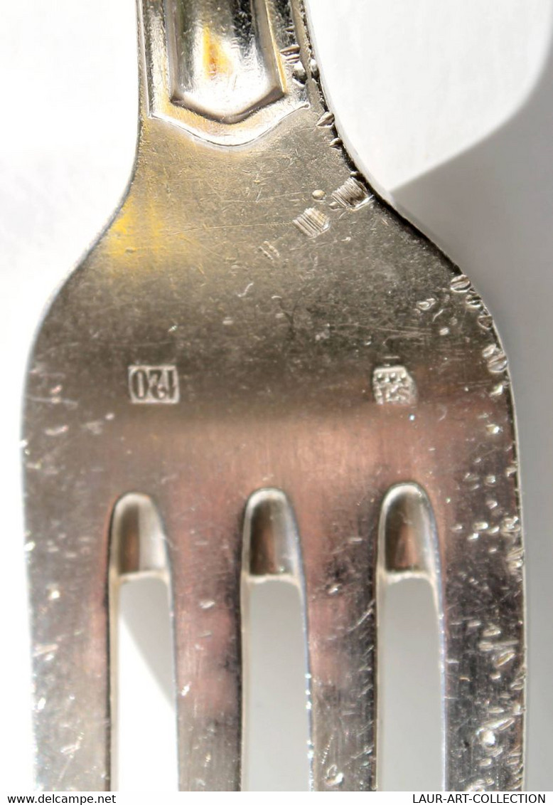 FOURCHETTE ET CUILLERE CHIFFRÉ EC 237 - METAL ARGENTÉ POINCON - SERVICE DE TABLE                    (050721.38) - Gabeln