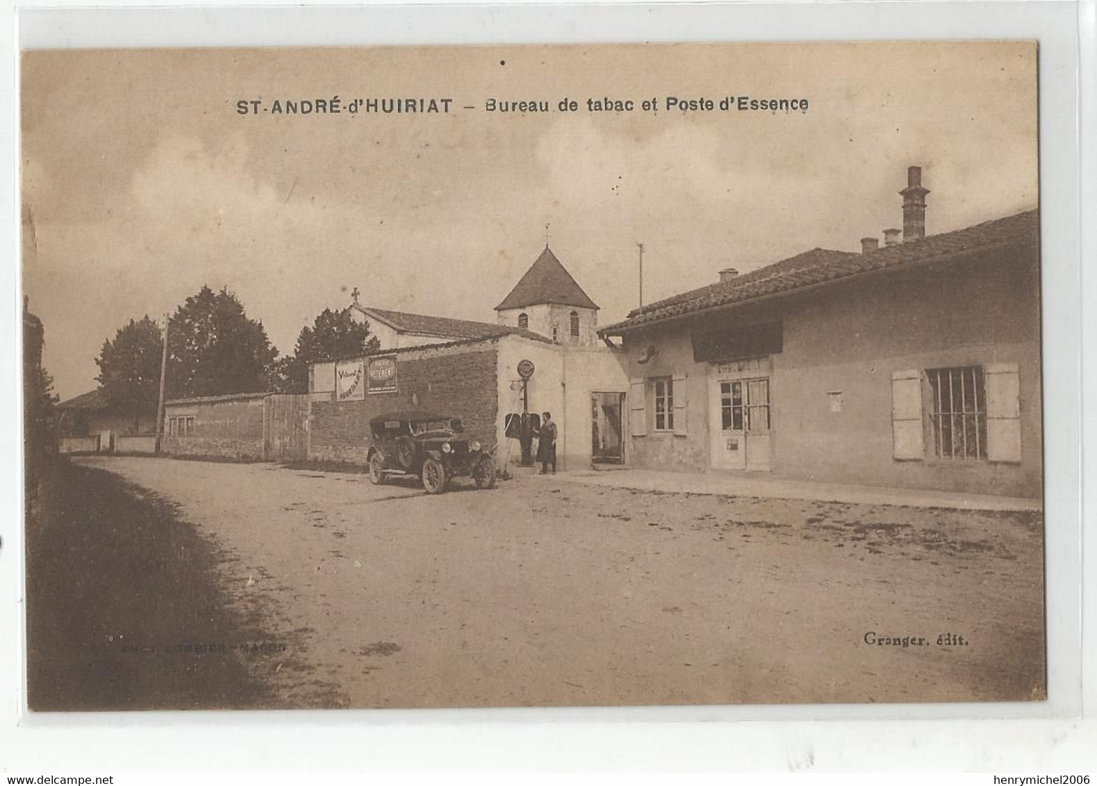 01 Ain St André D'huiriat Bureau De Tabac Et Poste D'essence Ed Granger - Non Classés