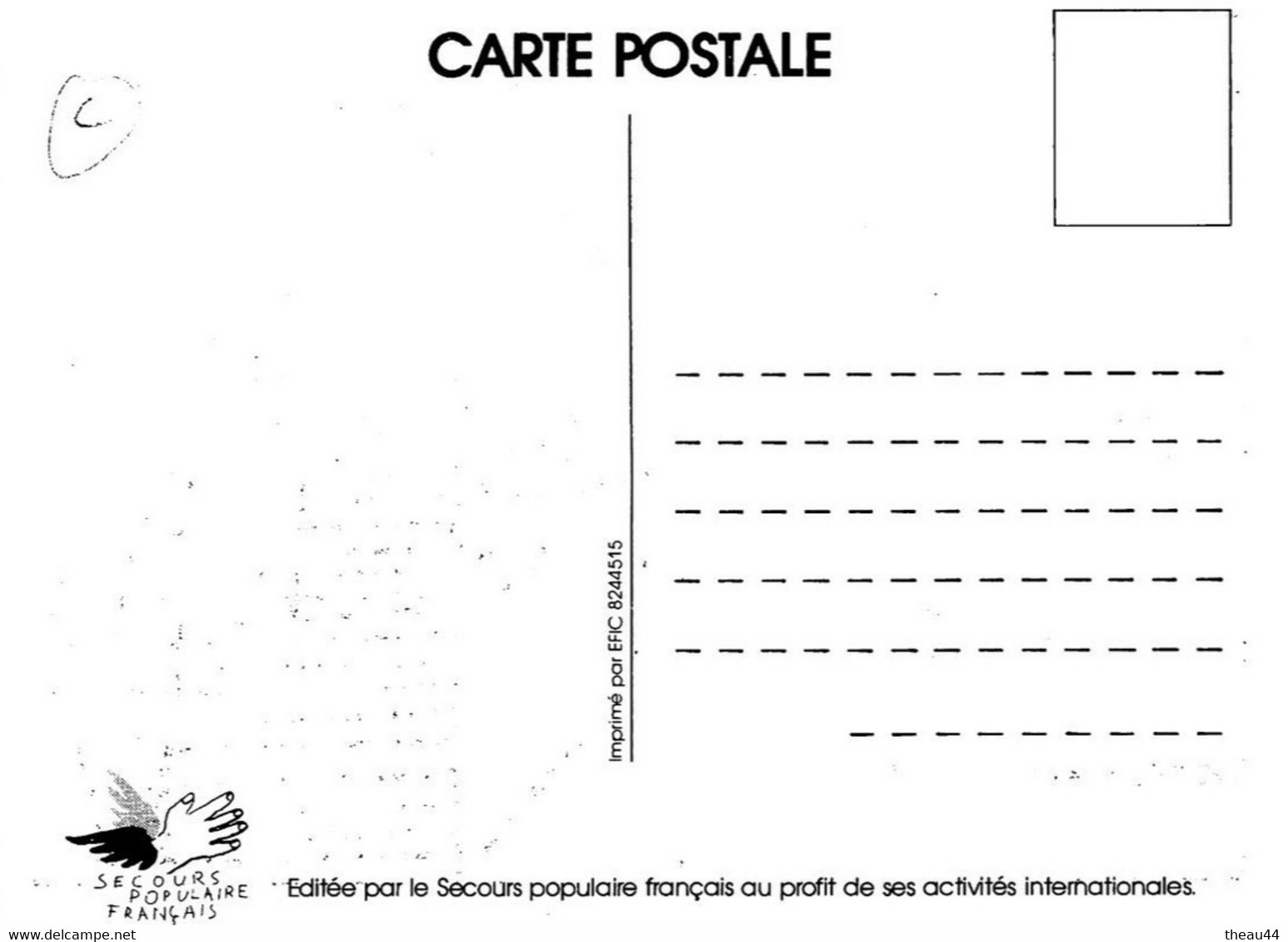 ¤¤   -    Illustrateur " Jean EFFEL "   -  Cage à Oiseaux  -    Secours Populaire  -    Politique  -  ¤¤ - Effel