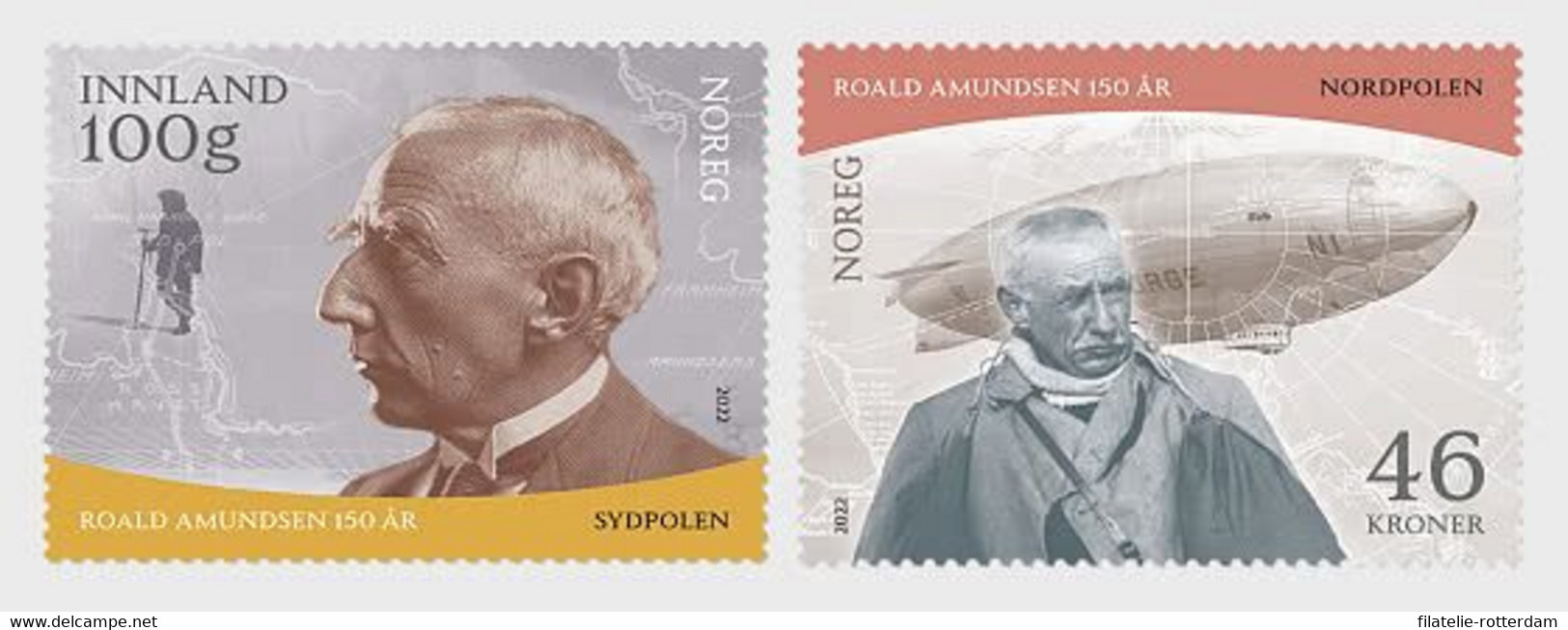 Noorwegen / Norway - Postfris/MNH - Complete Set Roald Amundsen 2022 - Neufs