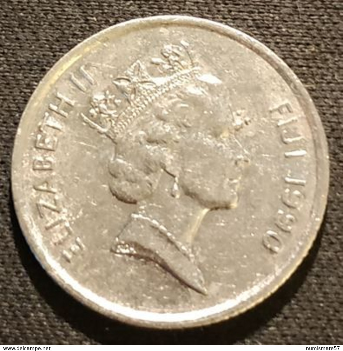 FIDJI - FIJI - 5 CENTS 1990 - Elizabeth II - 3e Effigie - KM 51a - Fidschi