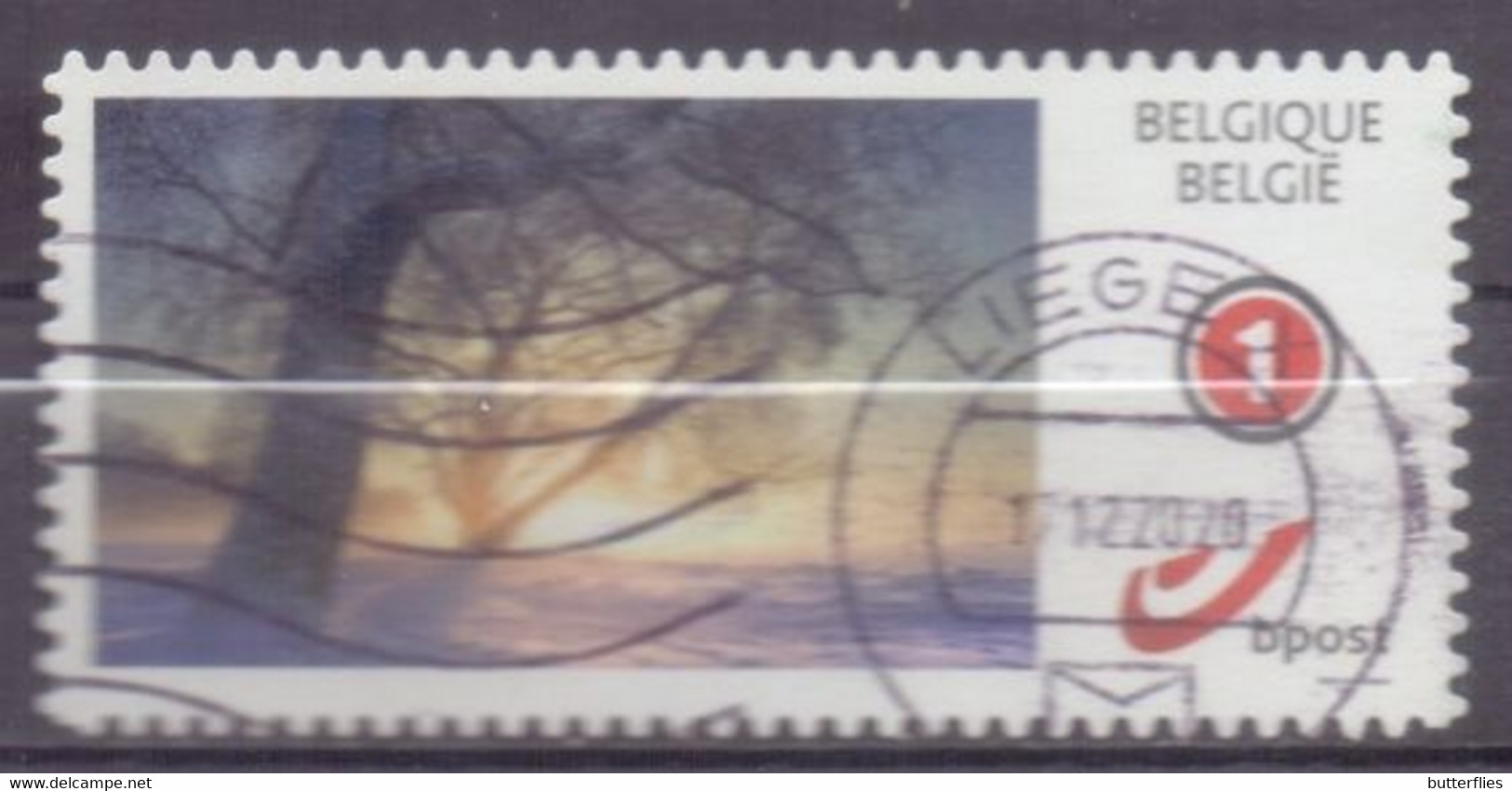 België - Duostamp  - Natuur - Zonder Papierresten - Used