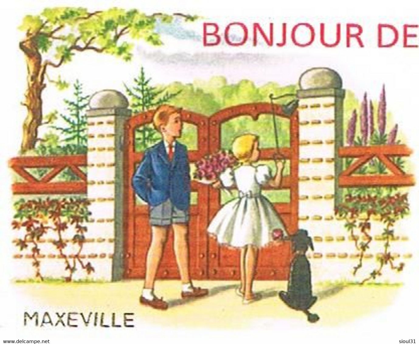 54 BONJOUR  DE  MAXEVILLE   CPM  TBE   294 - Maxeville