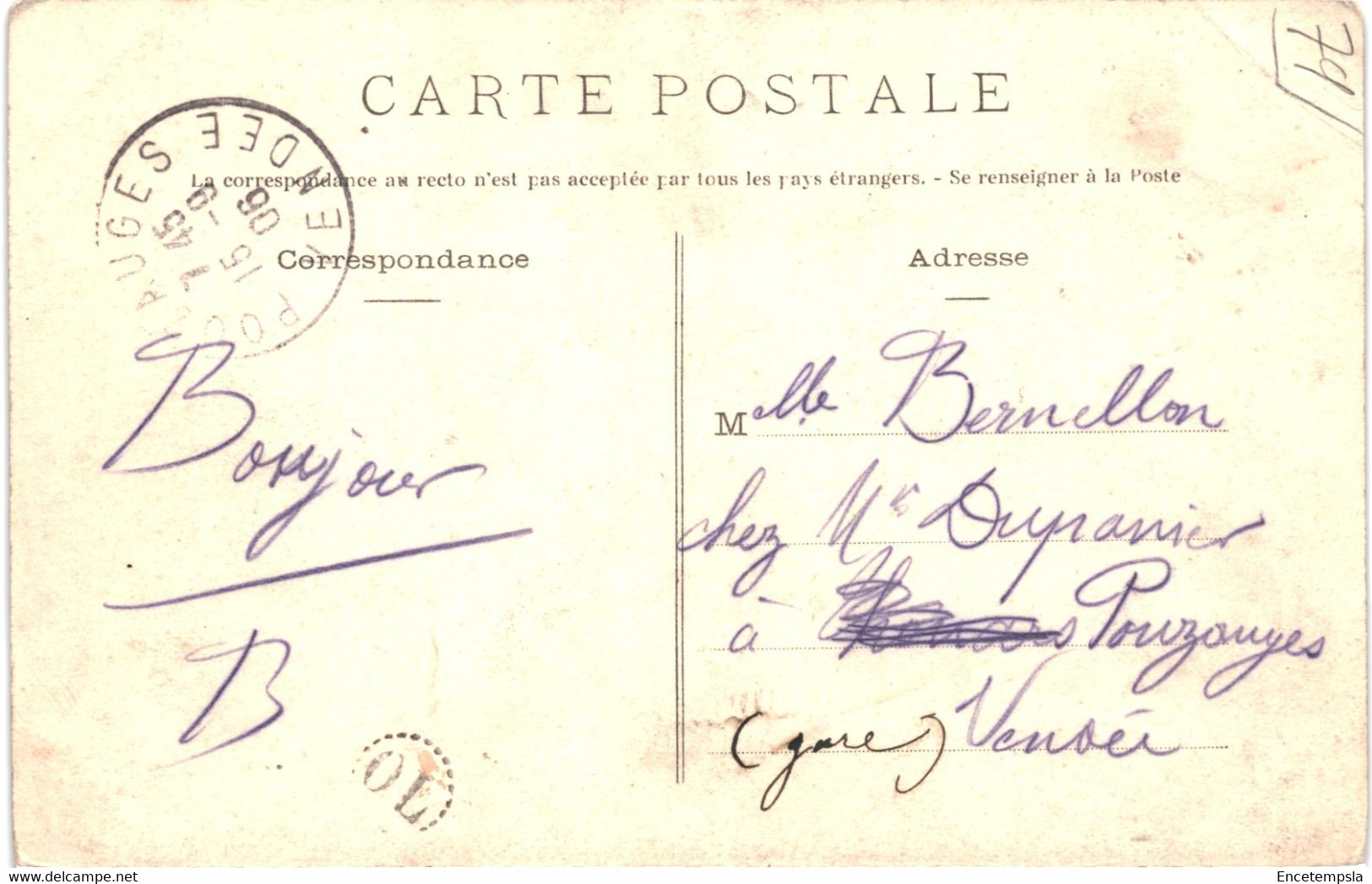 CPA-carte Postale France- Thouars Salut De  Thouars 1906 VM43795+ - Thouars