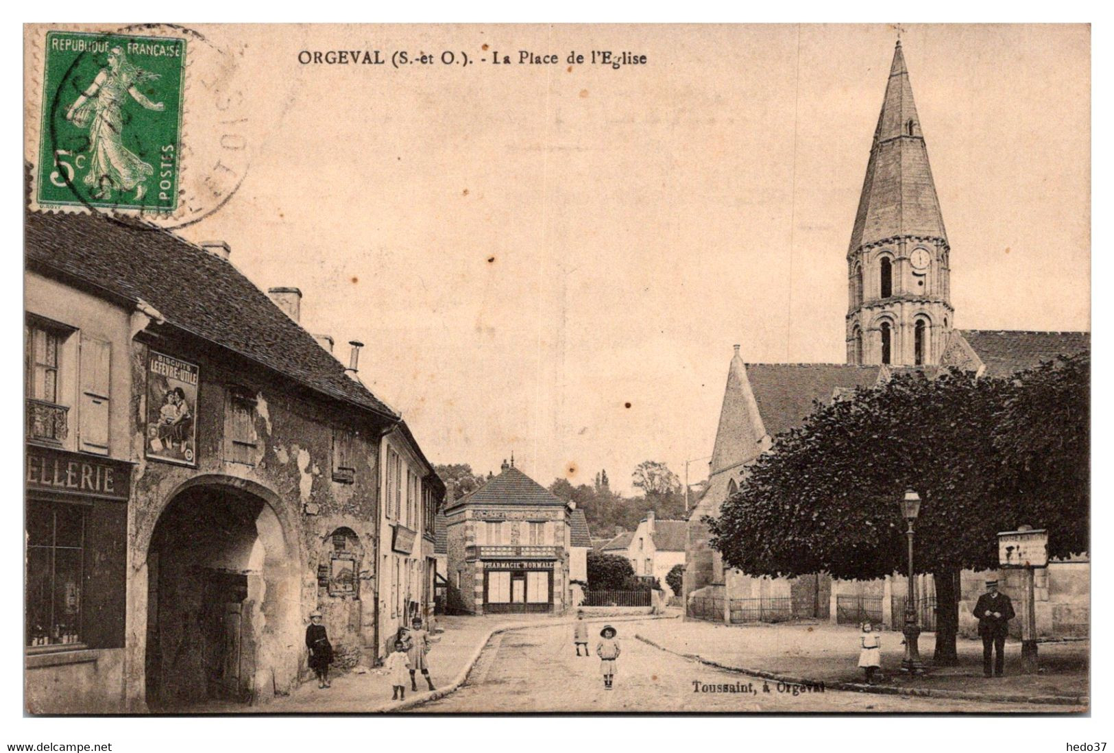 Orgeval - La Place De L'Eglise - Orgeval