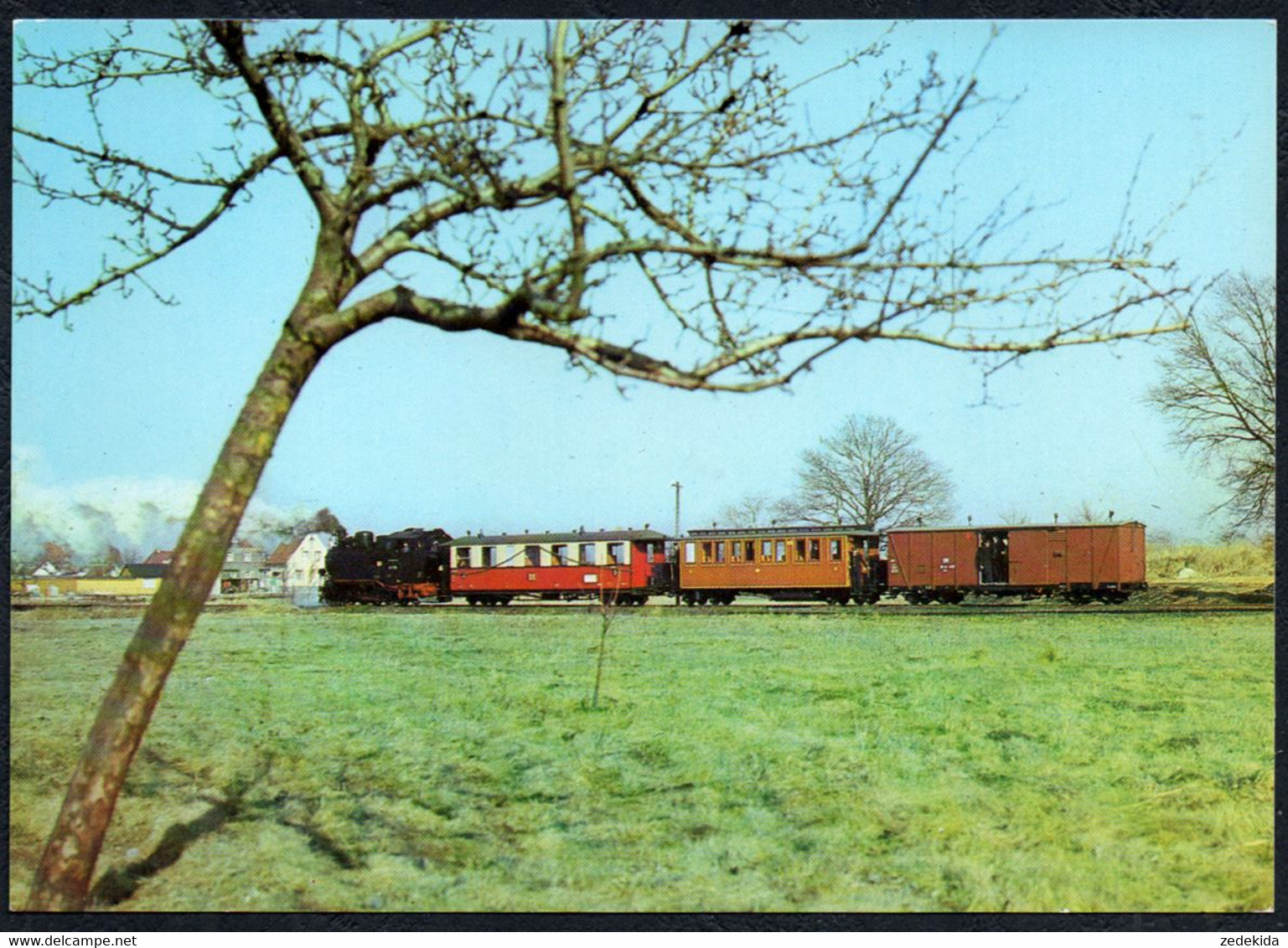 D1581 - TOP Radebeul Radeburg Eisenbahn Dampflok Bei Berbisdorf- Verlag Bild Und Heimat Reichenbach - Radebeul