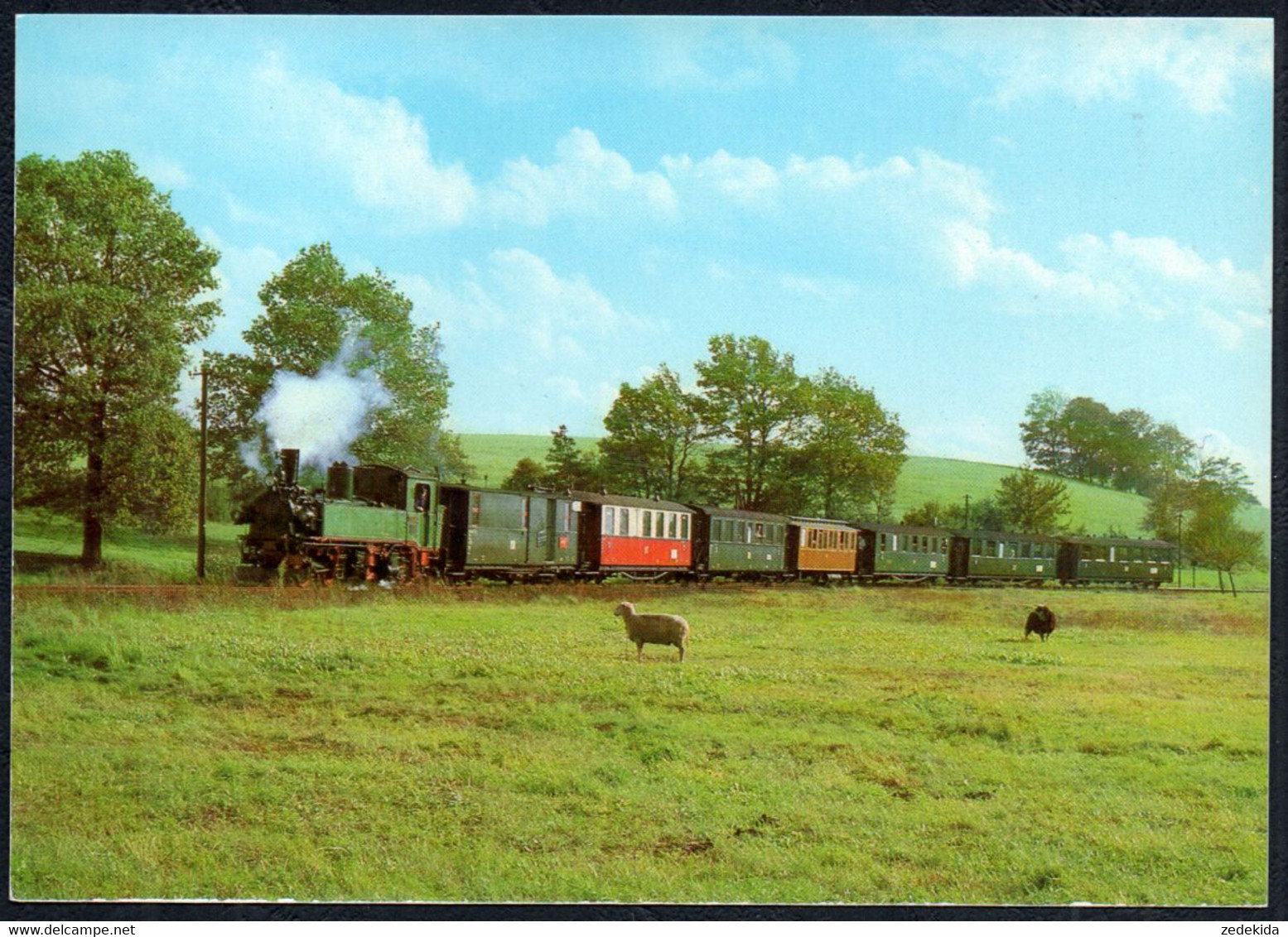 D1730 - TOP Radebeul Radeburg Eisenbahn Dampflok Wiesental Promnitz - Verlag Bild Und Heimat Reichenbach - Radebeul