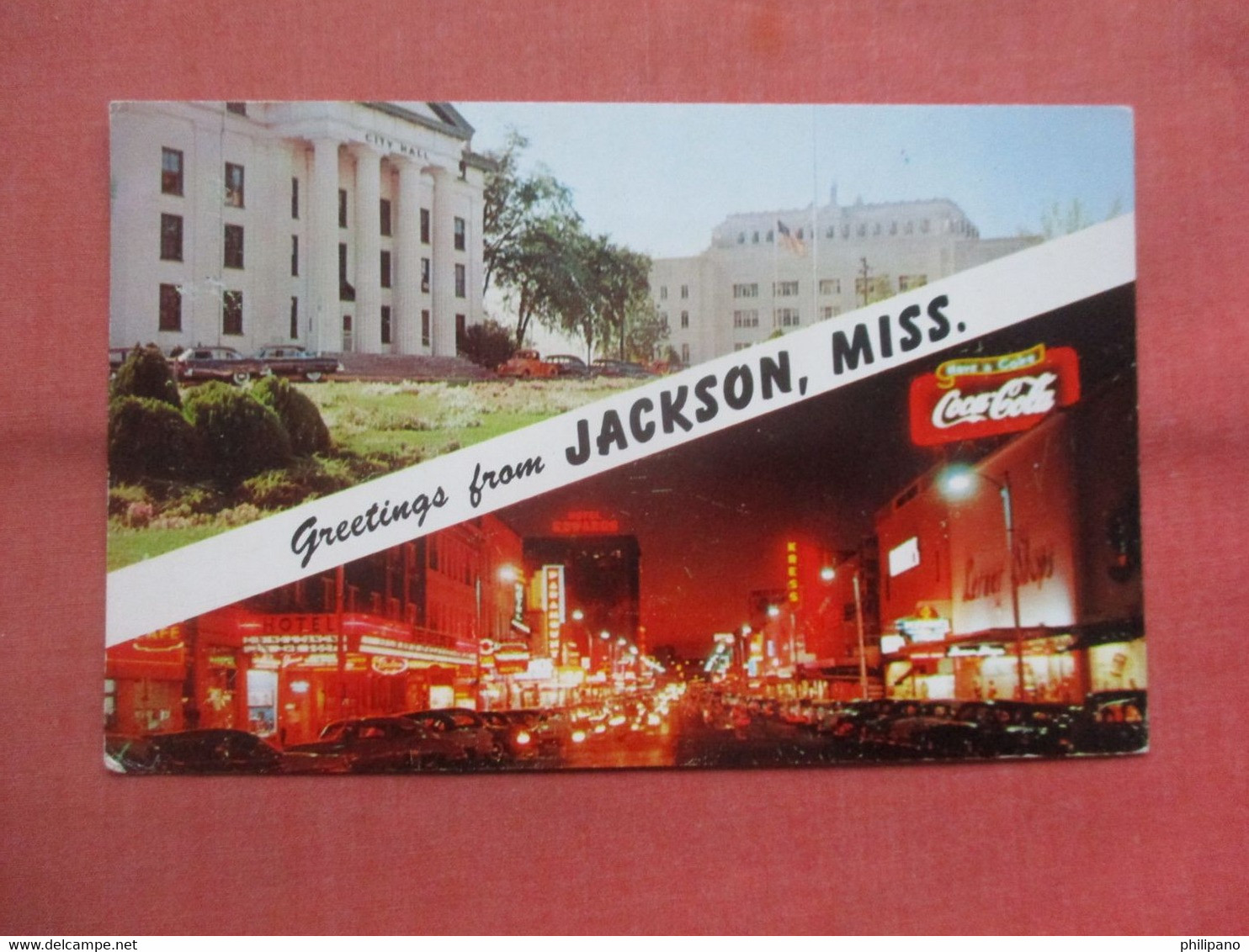 Greetings.  Jackson Mississippi > Jackson      Ref  5424 - Jackson