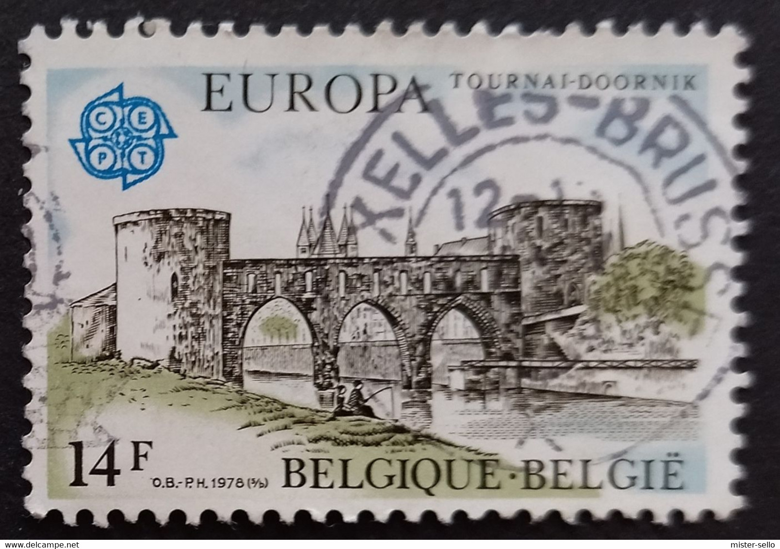 BÉLGICA 1978 EUROPA Stamps - Monuments. USADO - USED. - 1978