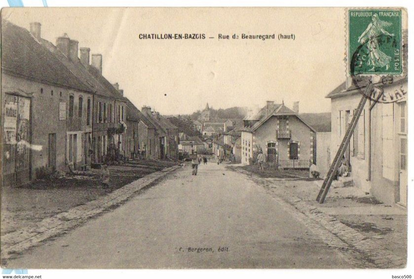 1908 CHATILLON En BAZOIS : 4 Cartes Sur Le BOURG - Chatillon En Bazois