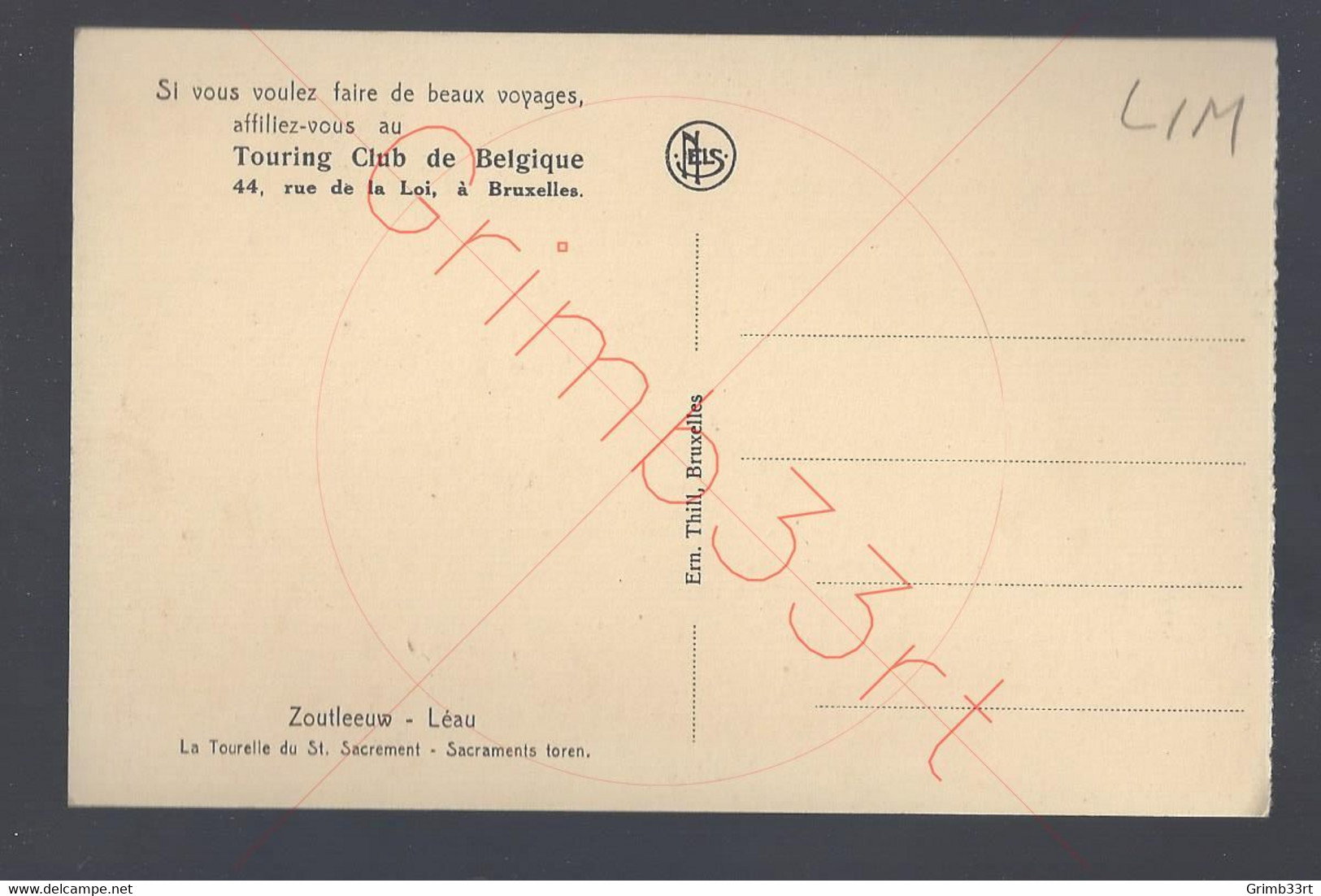 Zoutleeuw - Léau - La Tourelle Du St. Sacrement - Postkaart - Zoutleeuw