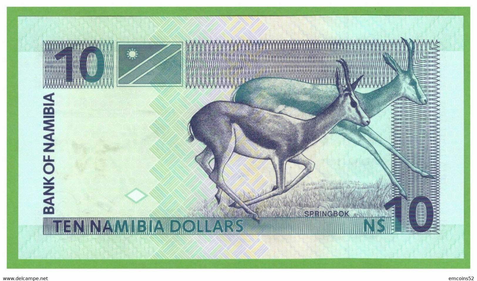 NAMIBIA 10 DOLLARS 2001 A  P-4bA UNC - Namibie