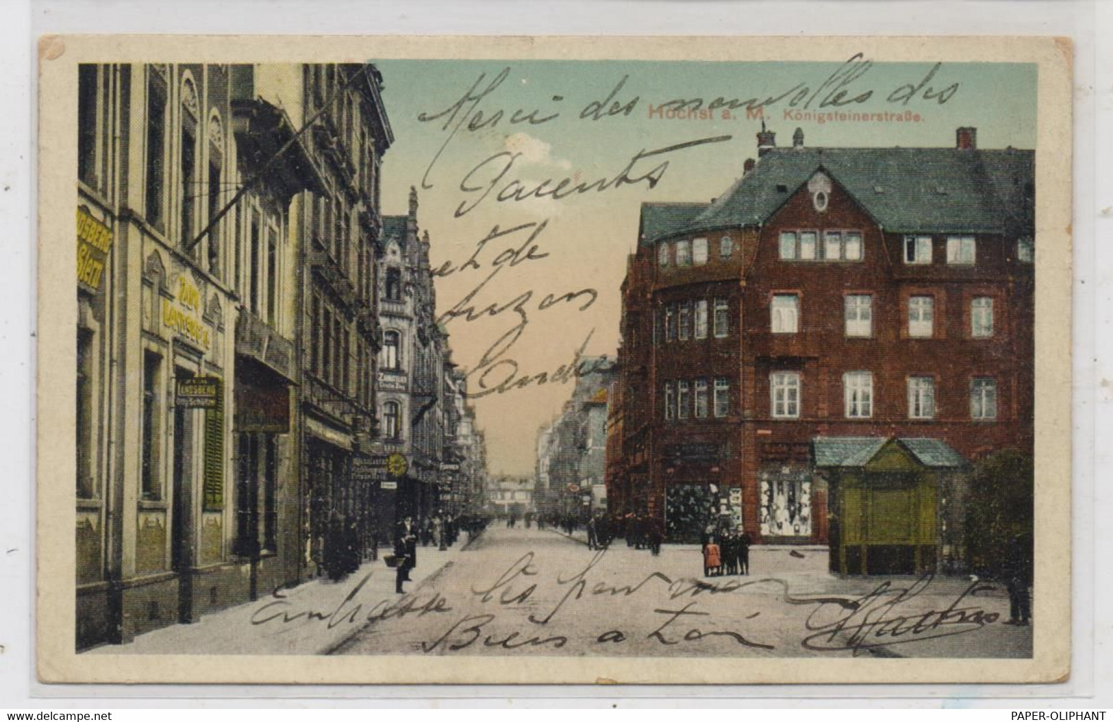 6000 FRANKFURT - HÖCHST, Königsteinerstrasse, 1919 - Höchst