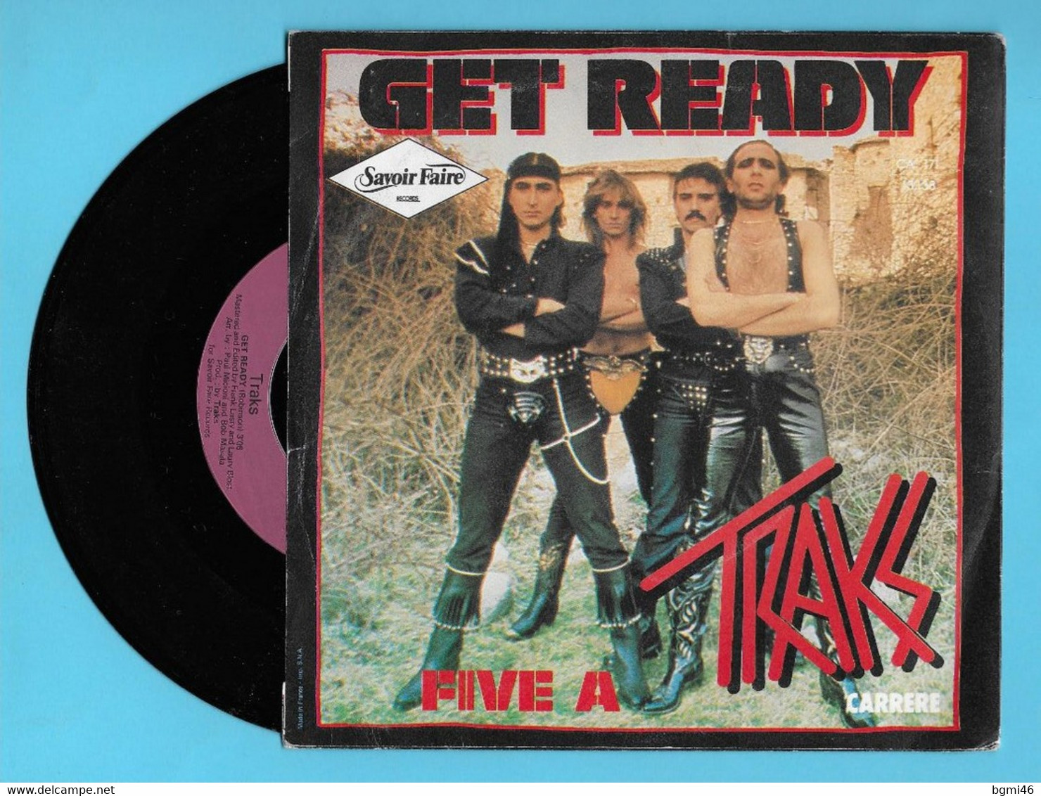 Disque Vinyle 45 Tours : TRAKS :  GET READY ..Scan A : Voir 2 Scans - Hard Rock & Metal