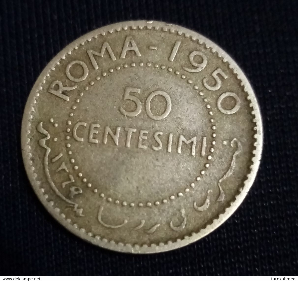 Somalia , 50 Centesimi , 1950 . KM# 4 , Silver . Perfect . Gomaa - Somalia