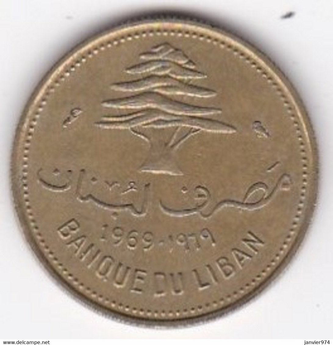 Liban 10 Piastres 1969 En Laiton De Nickel, KM# 26 , - Liban