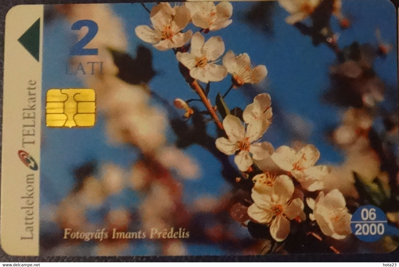 Latvia , Lettland , Lettonia  - Spring Flowers Apple Blossoms Used Phonecard Chip Ture N -2 - Letonia