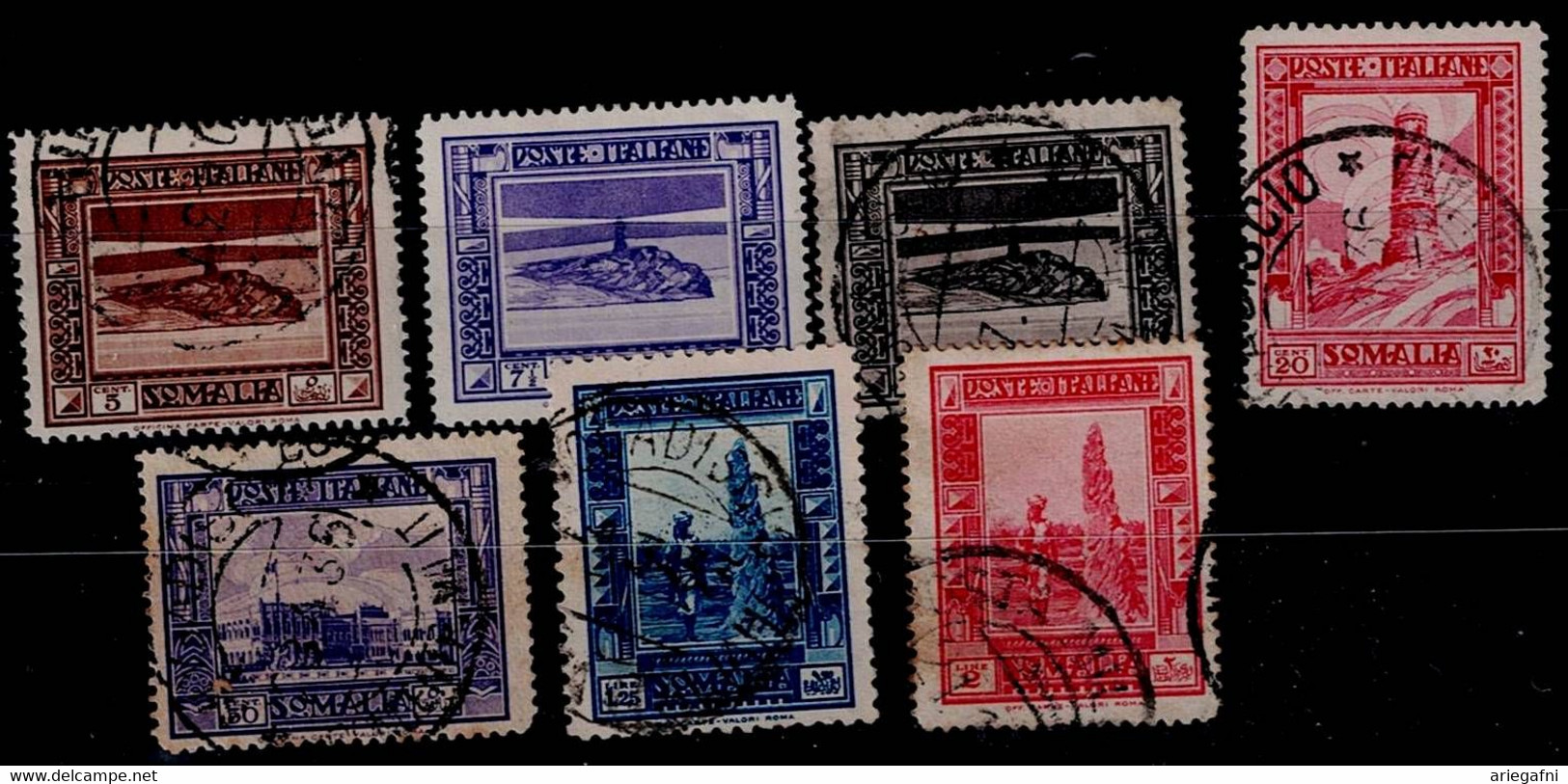 SOMALIA  1932 COUNTRY MOTIVES MI No 171-5, 179, 182-183 USED VF!! - Somalië