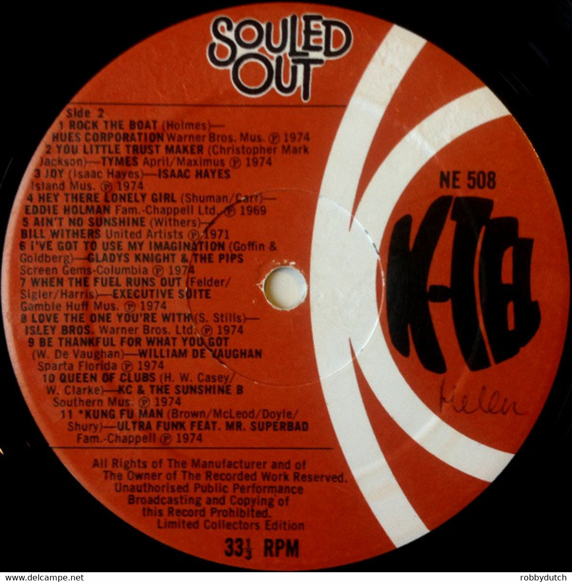 * LP *  SOULED OUT - VARIOUS ARTISTS (England 1975) - Soul - R&B