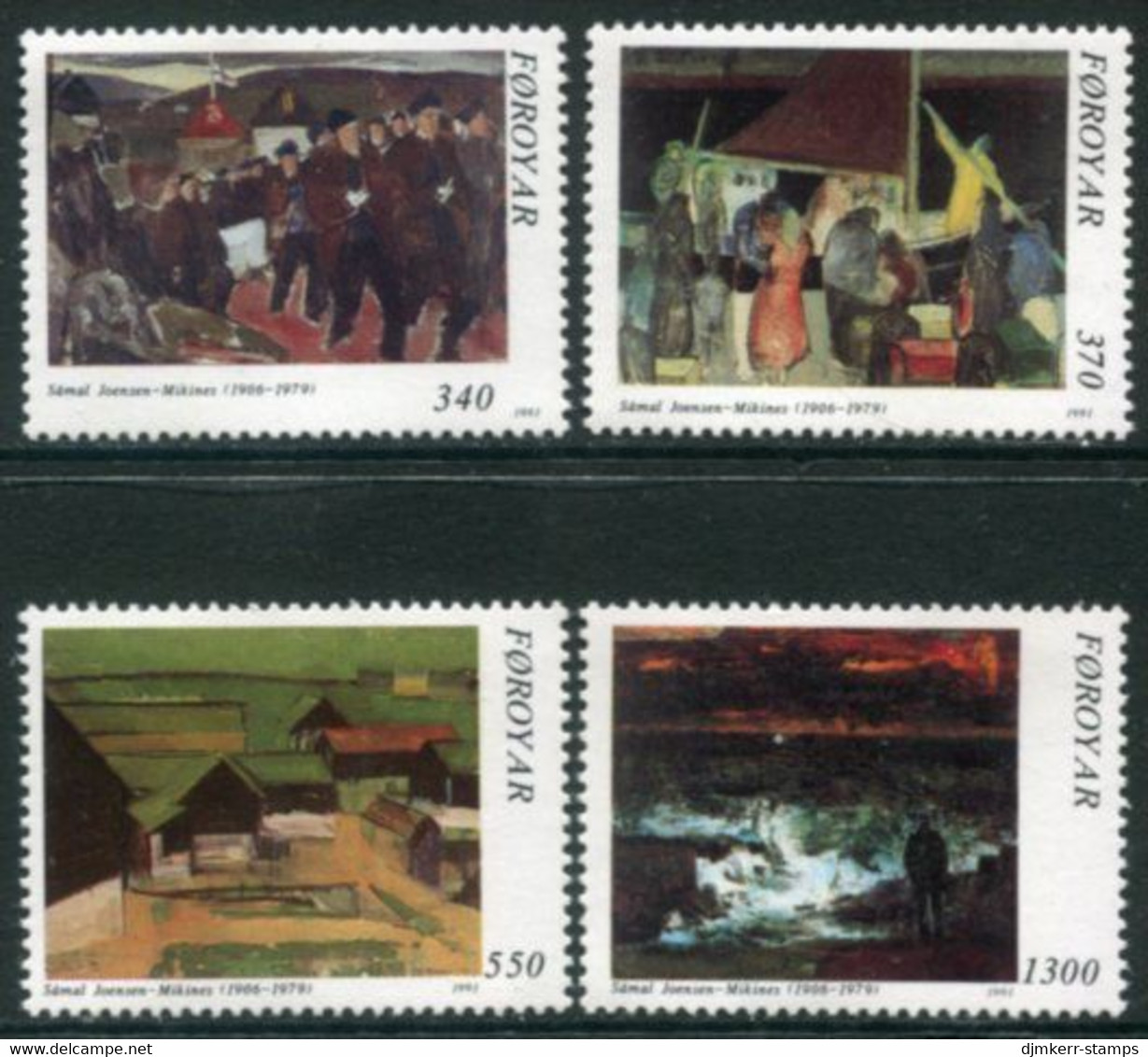 FAROE IS. 1991 Joensen-Mikines Paintings MNH / **.  Michel 223-26 - Faroe Islands