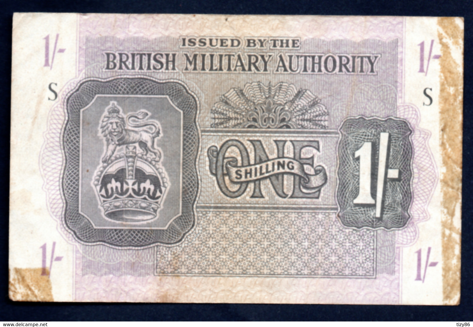 Banconota Gran Bretagna - British Military Autority - One Shilling - Autorità Militare Britannica