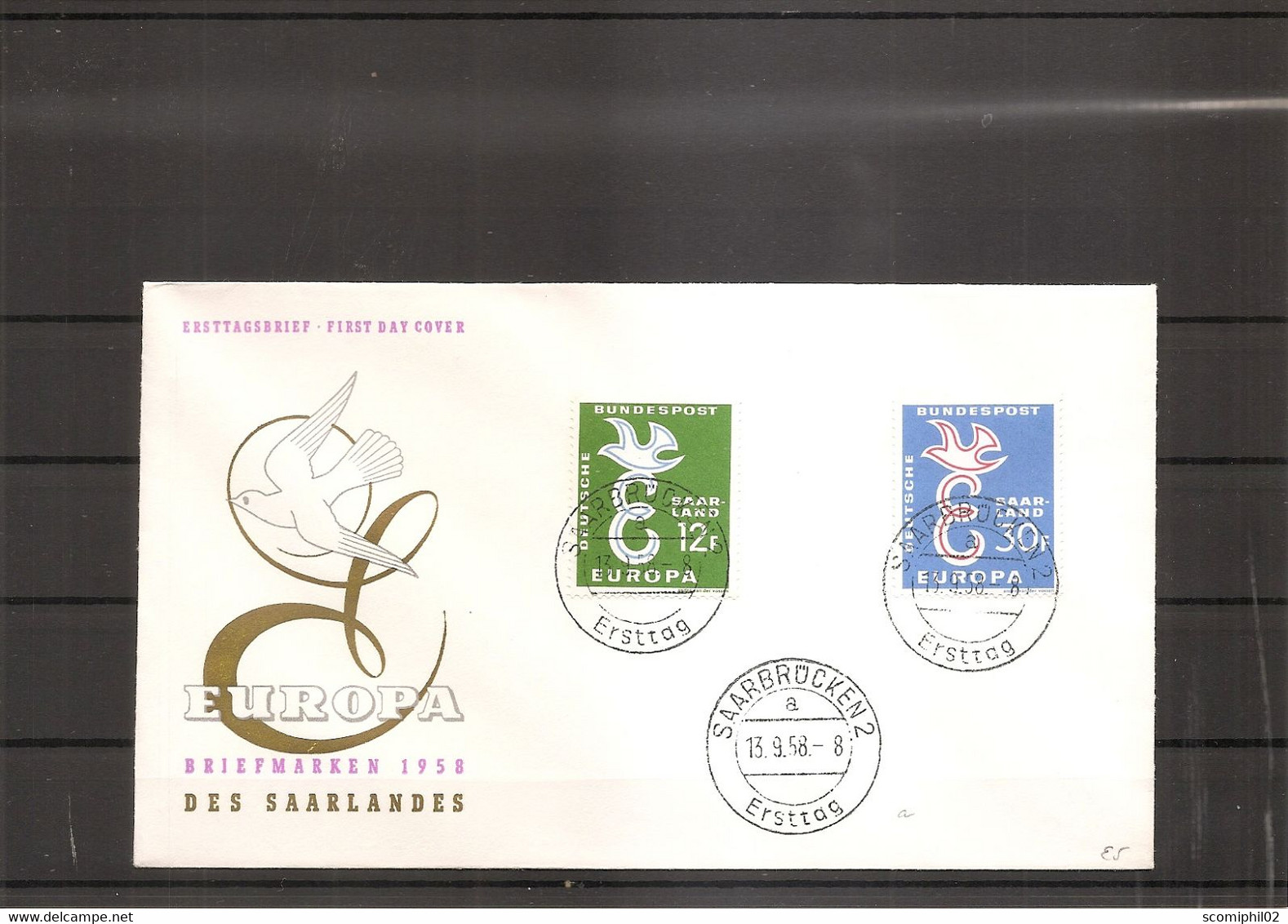 Sarre - Europa 1958 ( FDC De 1958 à Voir) - FDC