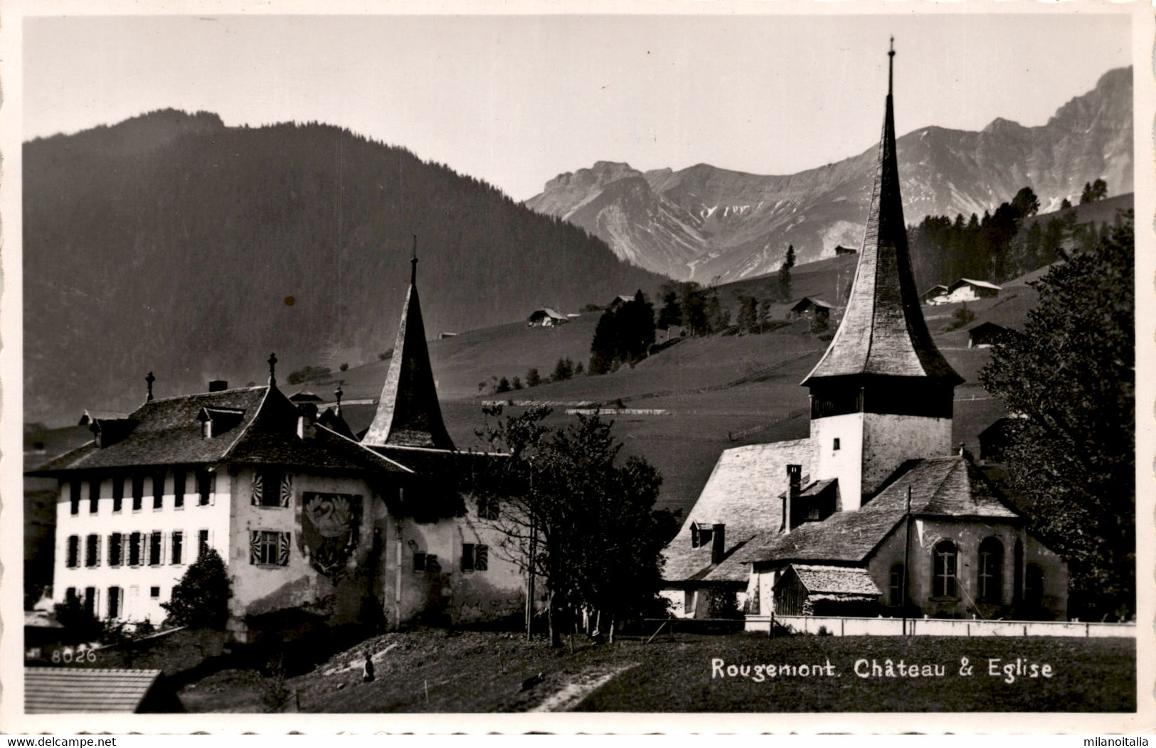 Rougemont - Chateau & Eglise (8026) - Rougemont