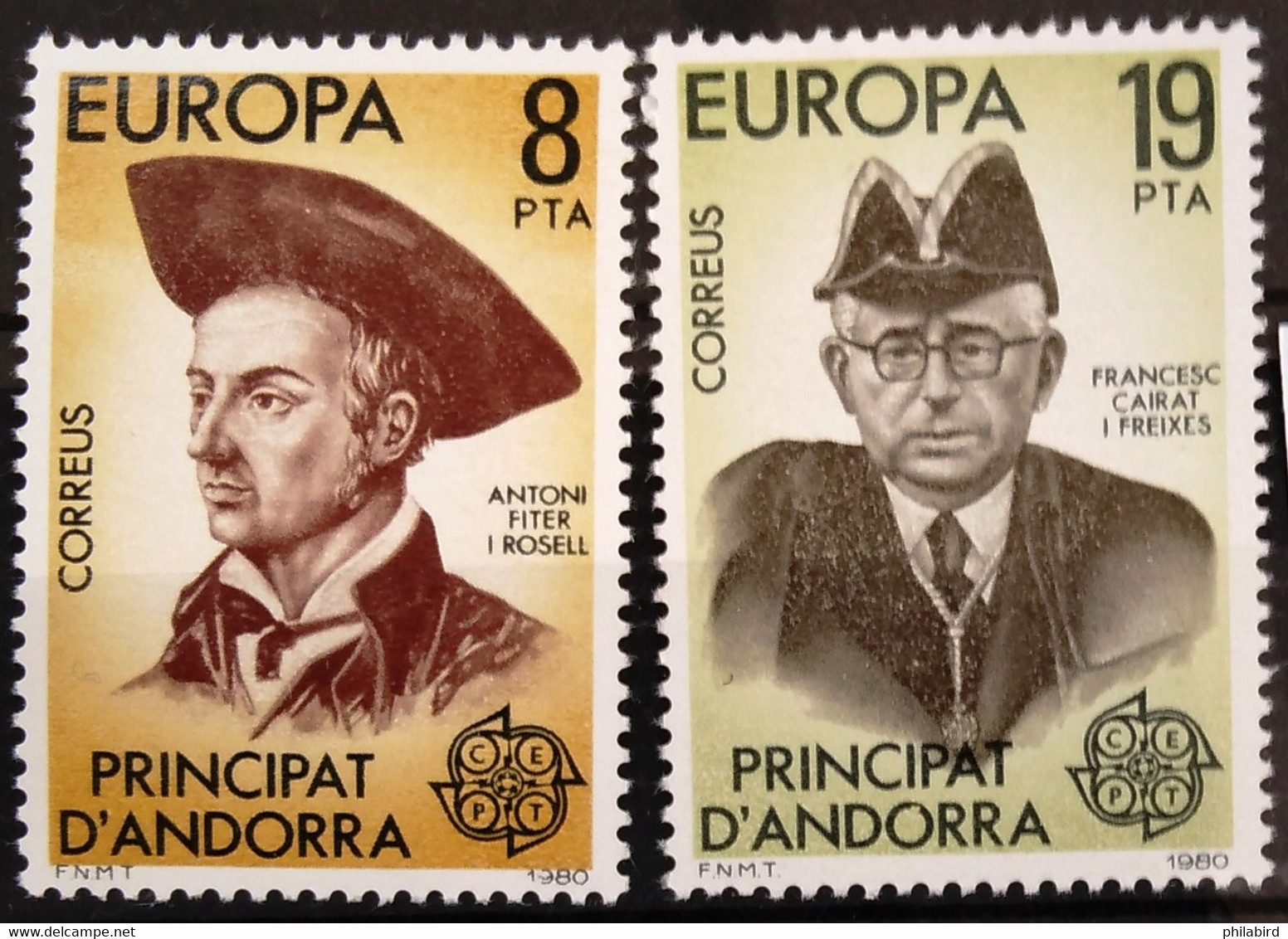 EUROPA 1980 - ANDORRE ESPAGNOL                   N° 124/125                        NEUF** - 1980