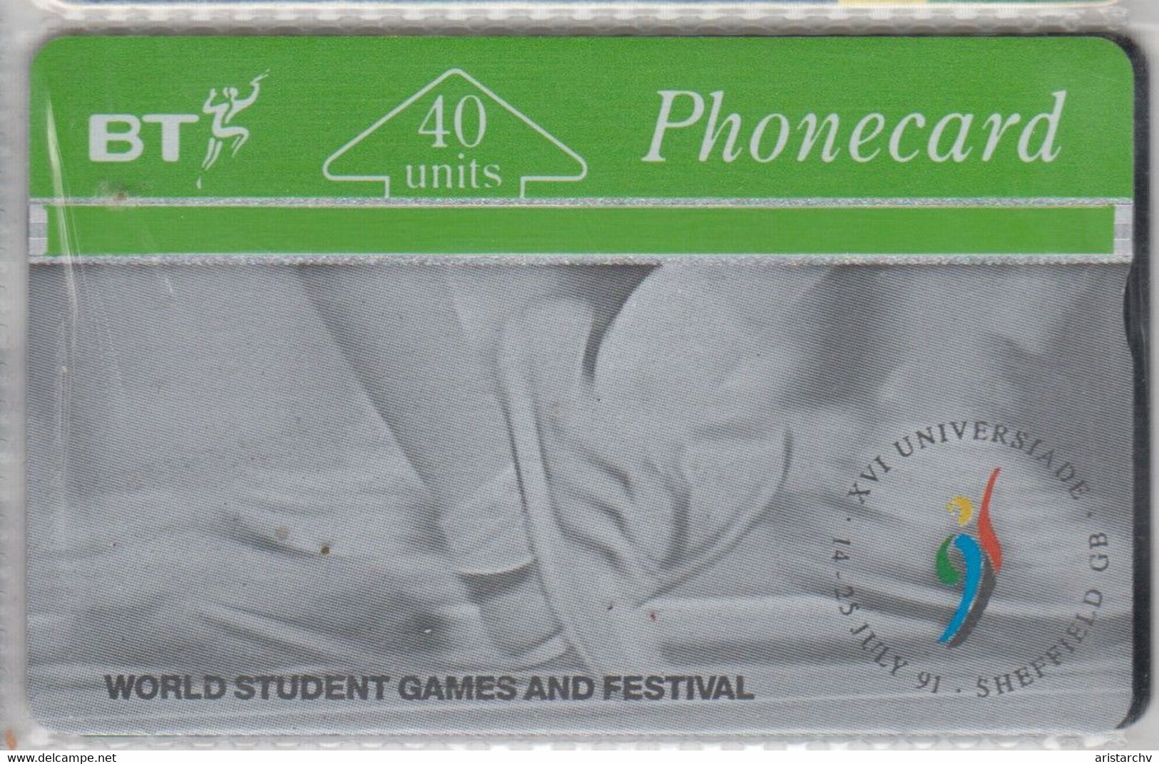 UNITED KINGDOM BT 1991 WORLD STUDENT GAMES SHEFFIELD UNIVERSIADE MINT - BT Edición Conmemorativa