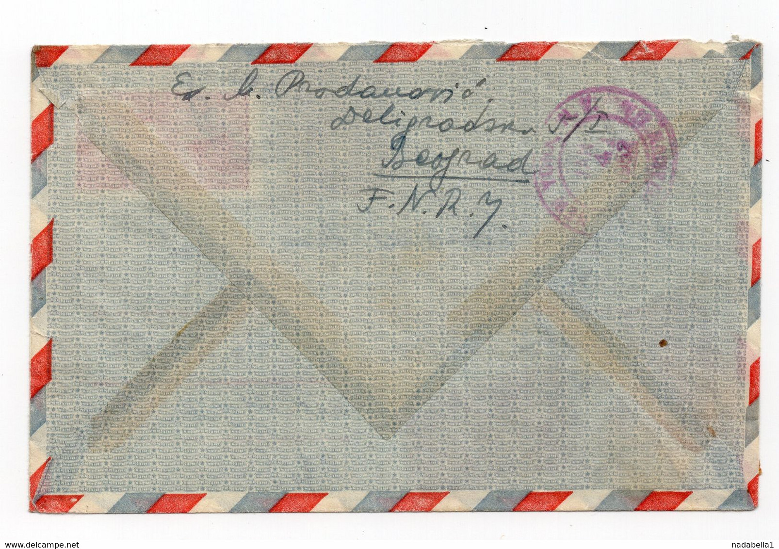 1951. YUGOSLAVIA,SERBIA,BELGRADE,REGISTERED AIRMAIL COVER TO NEW YORK,US - Airmail