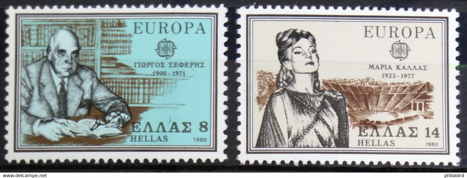 EUROPA 1980 - GRECE                  N° 1389/1390                        NEUF** - 1980