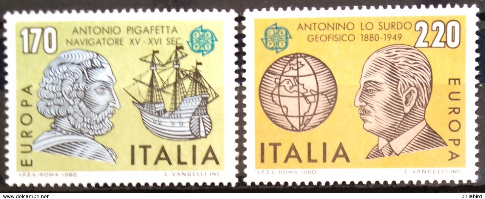 EUROPA 1980 - ITALIE                  N° 1418/1419                        NEUF** - 1980