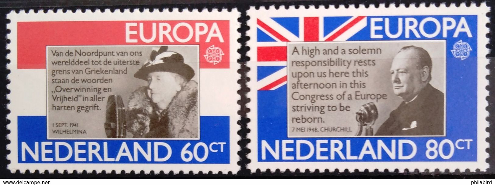 EUROPA 1980 - PAYS-BAS                  N° 1138/1139                        NEUF* - 1980