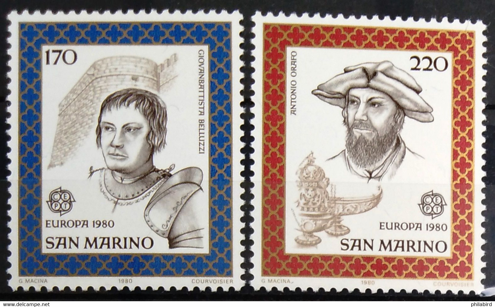 EUROPA 1980 - SAINT MARIN                  N° 1011/1012                       NEUF** - 1980