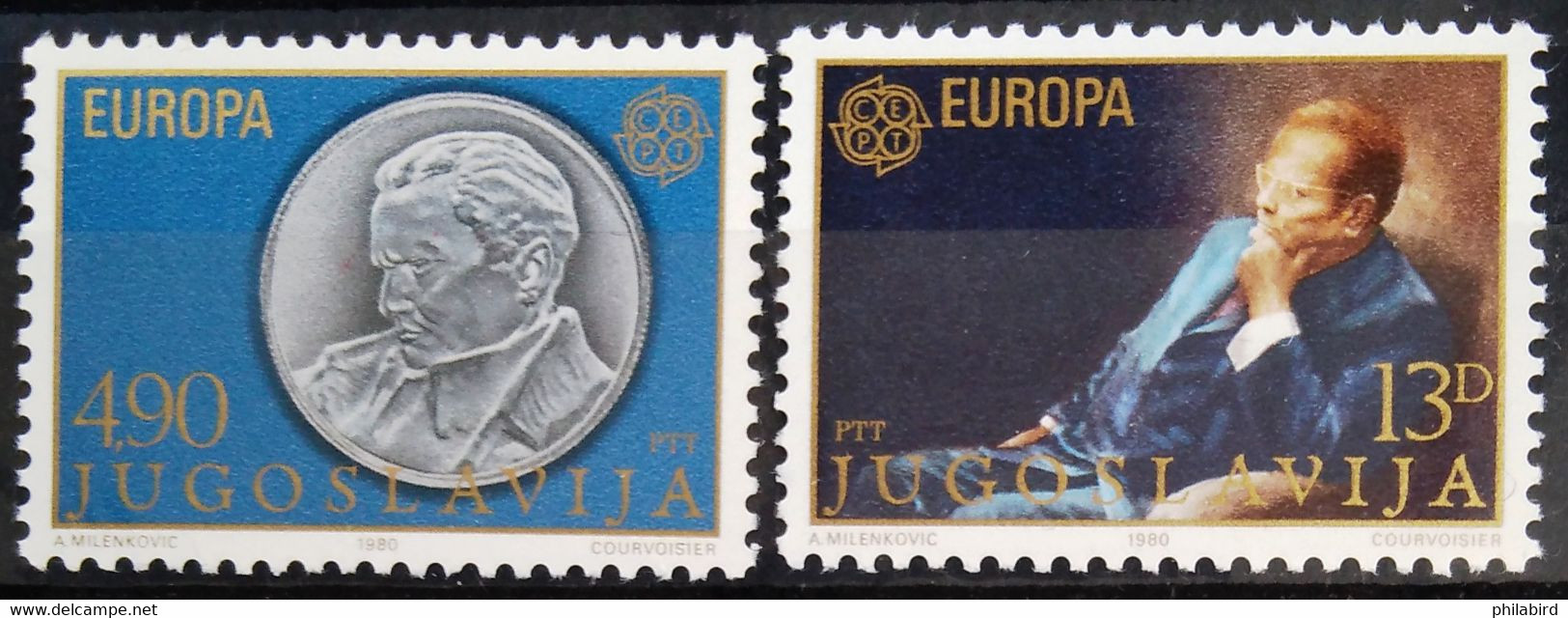 EUROPA 1980 - YOUGOSLAVIE                  N° 1711/1712                       NEUF** - 1980