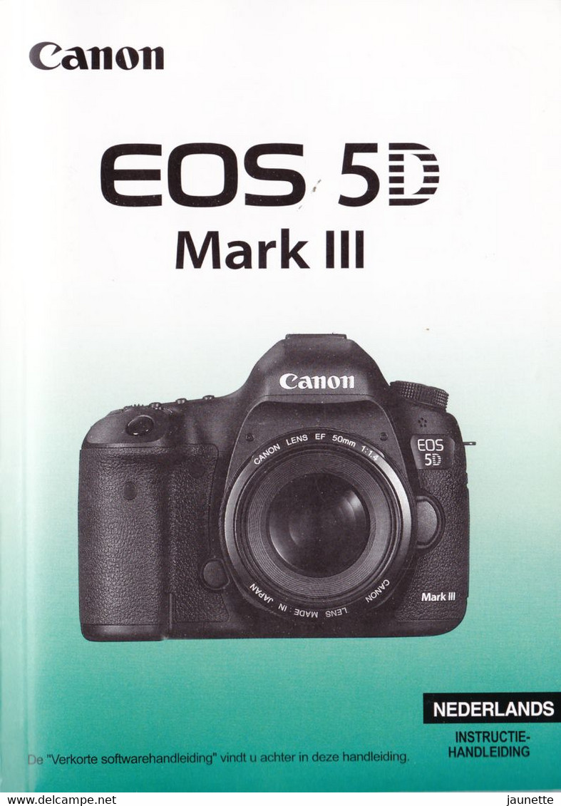 Mode D'emploi EOS 5D Canon Nederland Instructiehandleiding - Practical