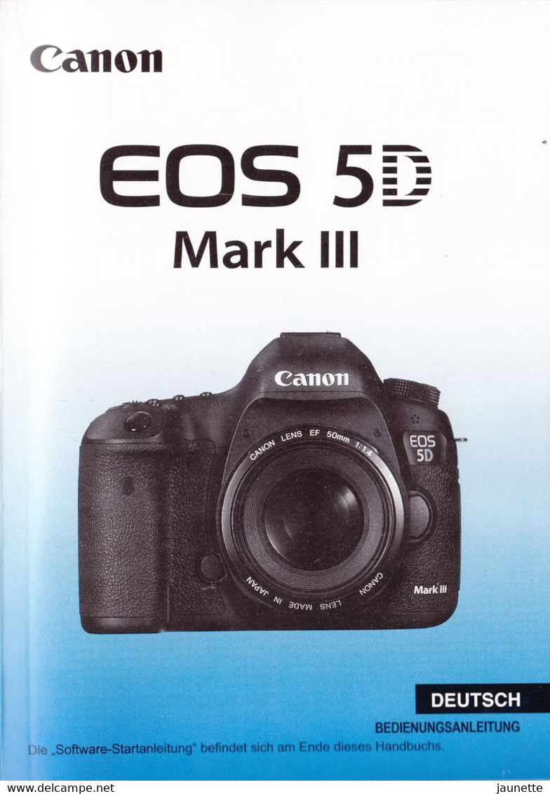Mode D'emploi EOS 5D Canon En Allemand  Bedienungsanleitung Canon EOS 5D - Practical