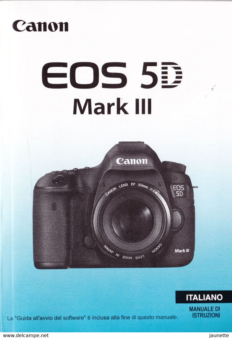 Mode D'emploi EOS 5D Canon Italien Manuale De Istruzioni - Vita Quotidiana