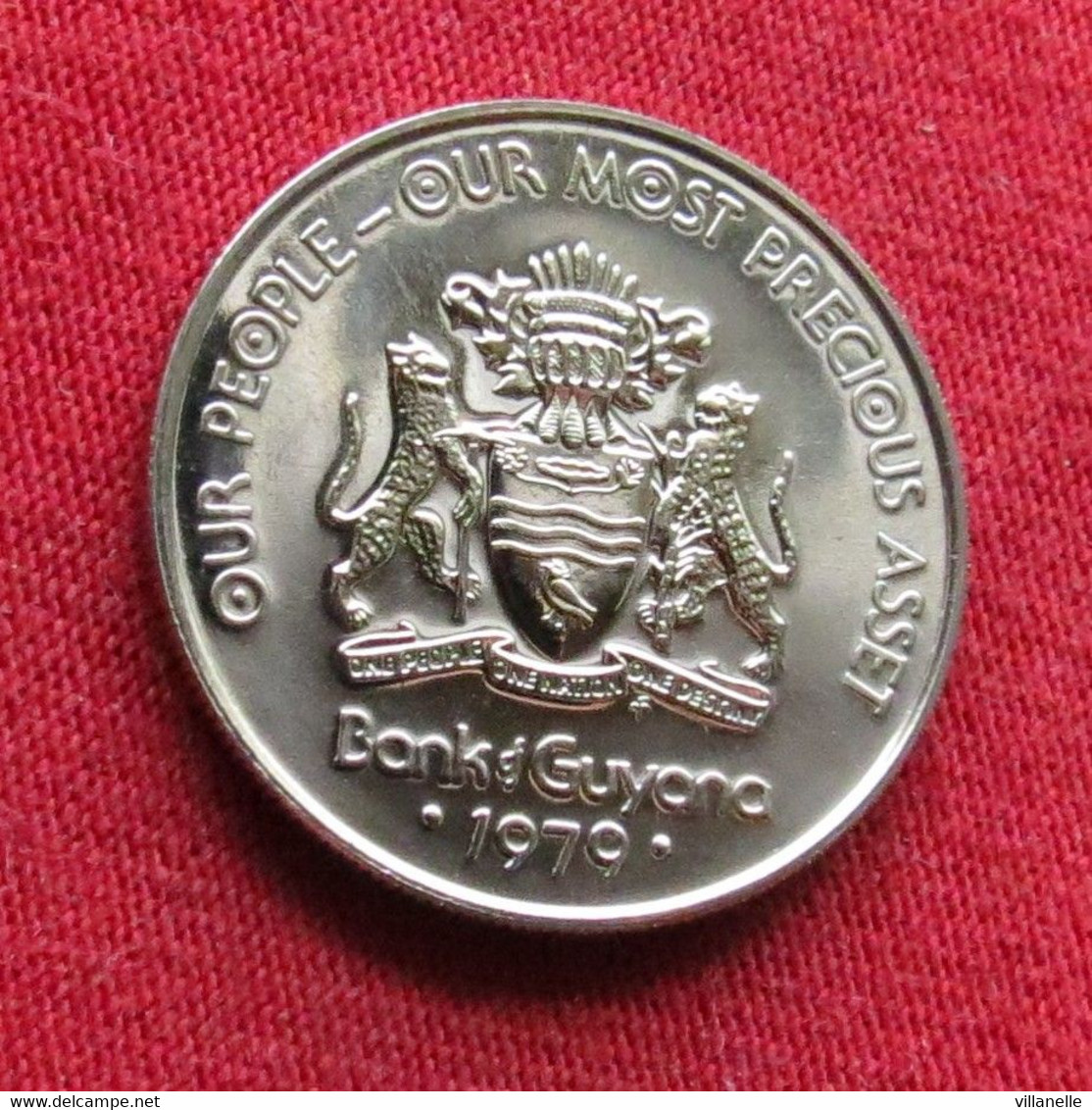 Guyana 25 Cents 1979 Bird Minted 4000 Coins  UNC ºº - Guyana