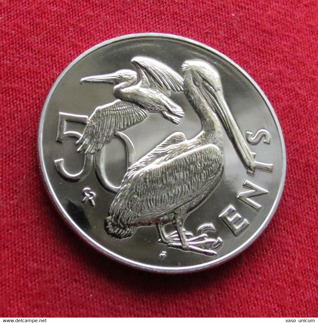 British Virgin Islands 50 Cents 1980 Bird Minted 1007 Coins UNC - Jungferninseln, Britische