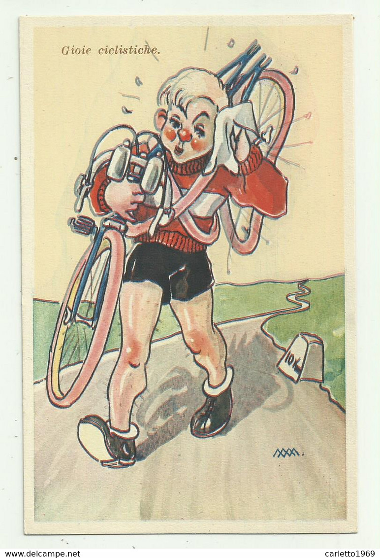 HUMOR - GIOIE CICLISTICHE - ILLUSTRATA MM  - NV  FP - Humour