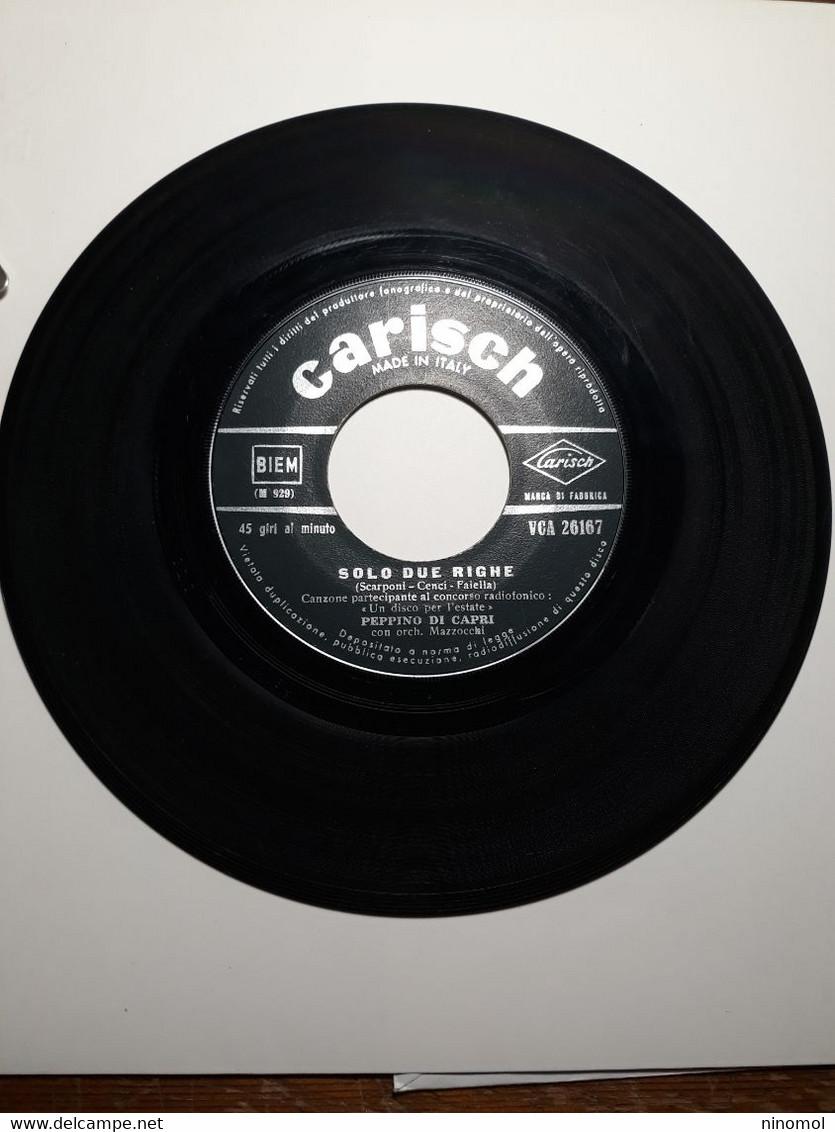 Peppino Di Capri  -   Carish.   Freva.  VCA 26116   E   Solo Due Righe.  VCA 26167 - Soul - R&B