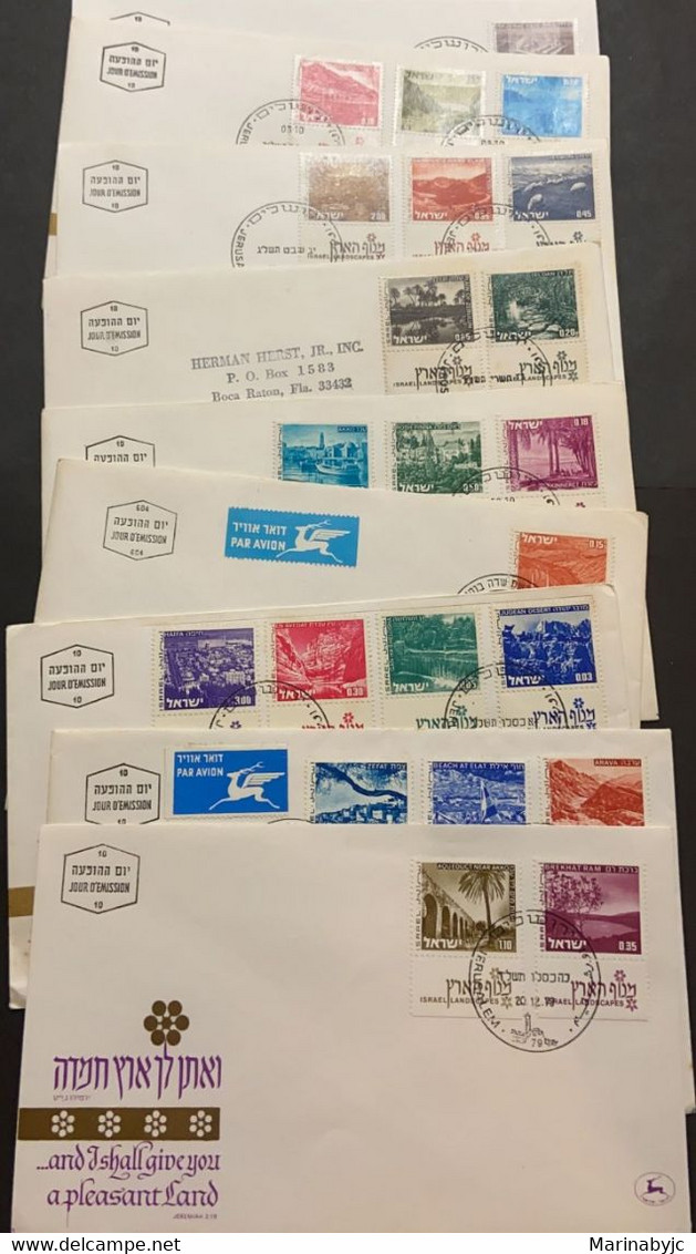 SP) 1979 CIRCA ISRAEL, SET OF DIFFERENT FDC, PERMANENT EMISSION, WITH CANCELLATIONS, XF - Andere & Zonder Classificatie