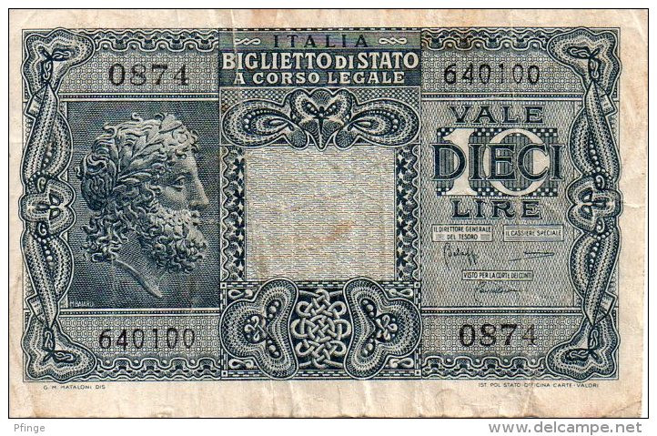 10 Lires Type Jupiter - Italia – 10 Lire