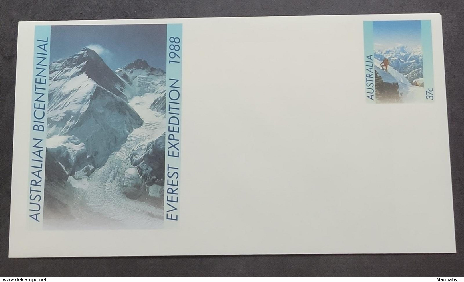 P) 1988 AUSTRALIA, AUSTRALIAN BICENTENNIAL EVEREST EXPEDITION, POSTAL STATIONERY, CLIMB, MNH - Sonstige & Ohne Zuordnung