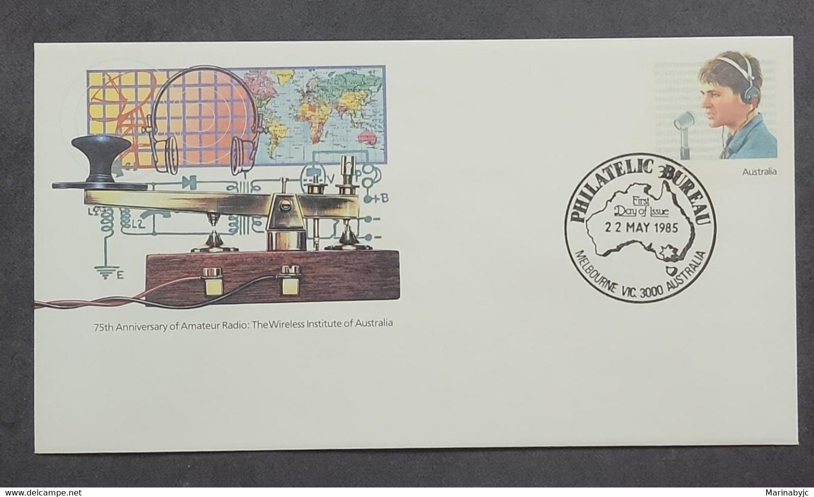 P) 1985 AUSTRALIA, RADIO AMATEUR WIRELESS INSTITUTE, POSTAL STATIONERY, MELBOURNE CANCELLATION, MNH - Andere & Zonder Classificatie